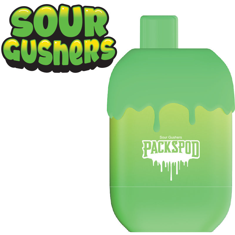 Packspod Disposable 5000 Puffs 12mL 50mg | MOQ 5pc | Sour Gushers