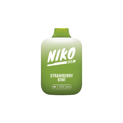 Niko Bar Disposable 7000 Puffs 15mL 50mg | MOQ 10pc Strawberry Kiwi