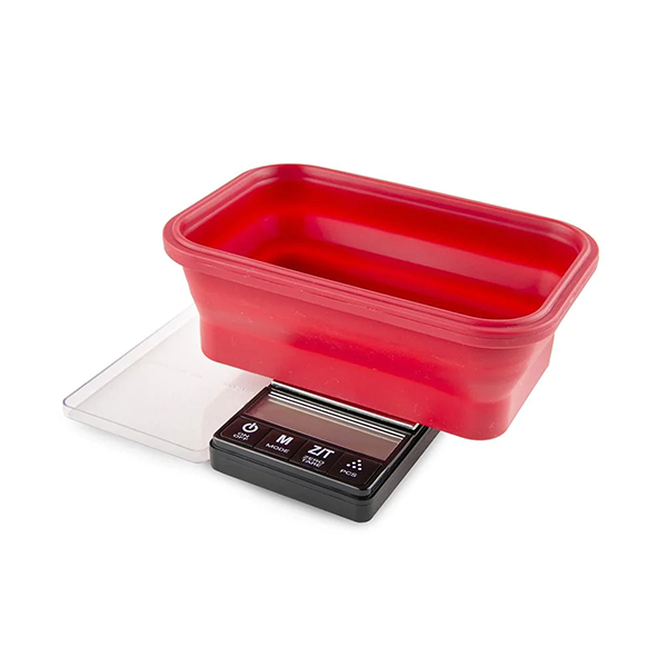 Truweigh Crimson Scale Collapsible Bowl