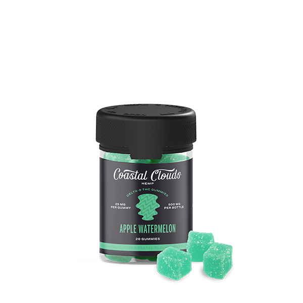 Apple Watermelon by Coastal Clouds Hemp D8 | THC Gummies (20ct/500mg)