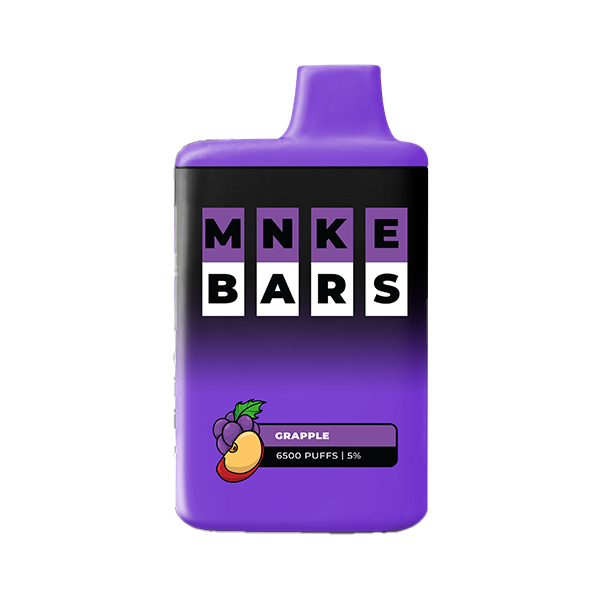 MNKE Bars Disposable 6500 Puffs 16mL 50mg | MOQ 5 Grapple (Grape Apple)