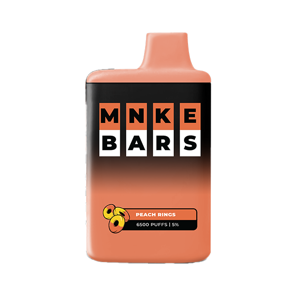 MNKE Bars Disposable 6500 Puffs 16mL 50mg | MOQ 5 Peach Rings