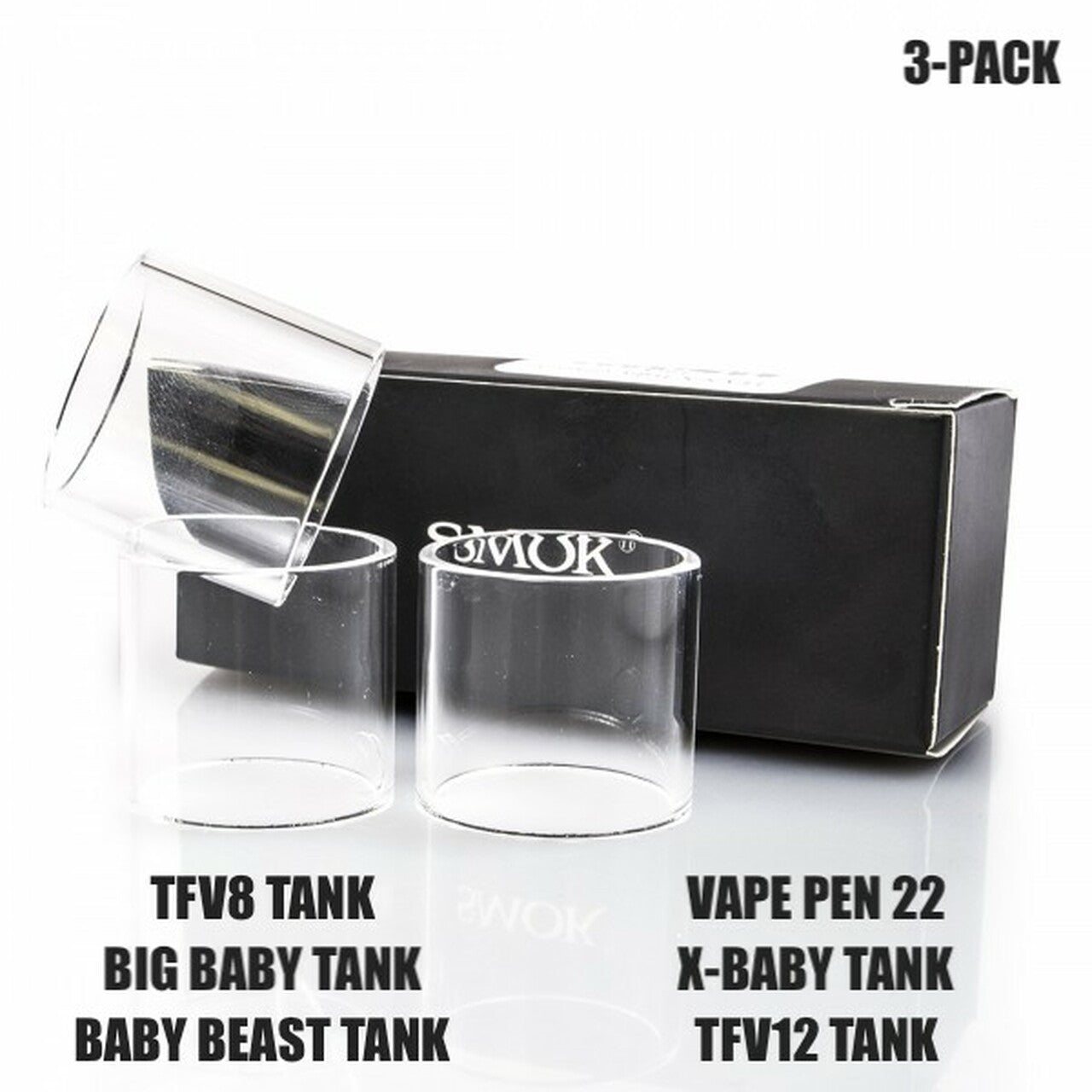 Smok Vape Pen 22 Replacement Glass | 3-Pack