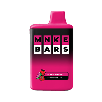 MNKE Bars Disposable 6500 Puffs 16mL 50mg | MOQ 5 Straw Melon (Strawberry Watermelon)