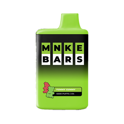 MNKE Bars Disposable 6500 Puffs 16mL 50mg | MOQ 5 Yummy Gummy (Gummy Bear)